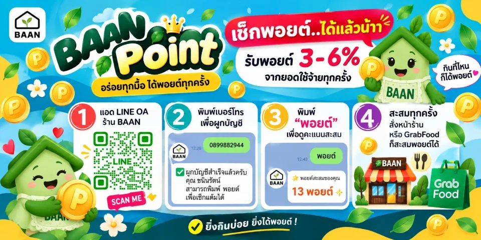 คู่มือการผูกเบอร์และดูพอยต์ ร้าน BAAN