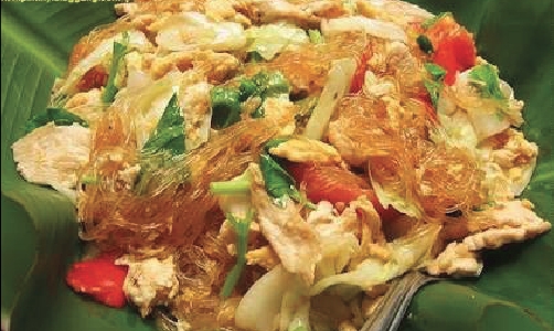 วุ้นเส้นผัดไข่