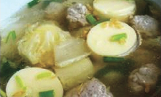 แกงจืดเต้าหู้หมูสับ