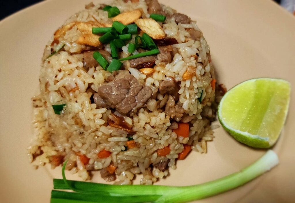 ข้าวคั่วมันเนื้อเสือร้องไห้ออส