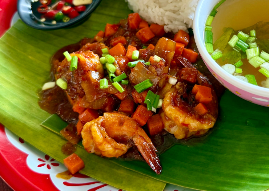 ข้าวราดผัดพริกเผา